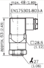 Изображение Rõhuandur PBT, 0-400bar, välj: 4-20mA, G1/4", täpsus 1%, L connector, SICK